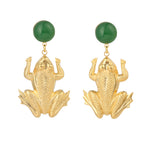 Charger l&#39;image dans la galerie, Boucles d&#39;oreilles grenouille Eole
