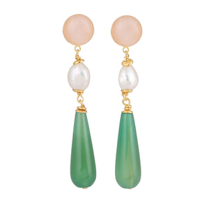 Boucles d'oreilles pendantes Jacinthe