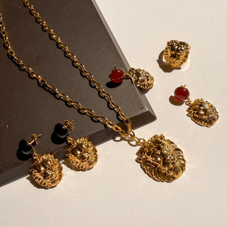 Collection de bijoux lion dorés, Youm