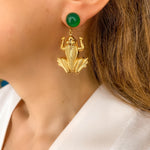 Charger l&#39;image dans la galerie, Boucles d&#39;oreilles grenouille Eole
