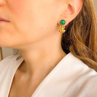 Boucles d'oreilles grenouille mini vue de profil