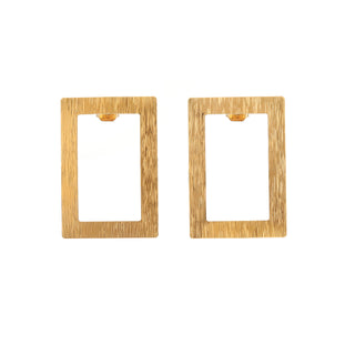 Boucles d'oreilles rectangle Hector
