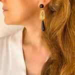 Charger l&#39;image dans la galerie, Boucles d&#39;oreilles pendantes Gustave longues
