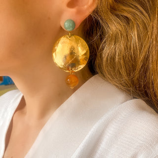 Boucles d’oreilles Isabelle aventurine