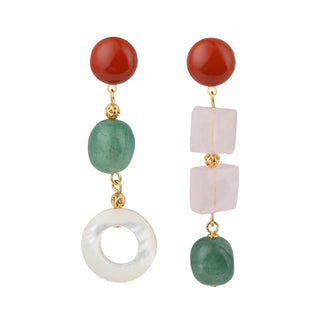 Boucles d'oreilles asymétriques Naya