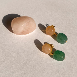 Boucles d'oreilles pierres Anis