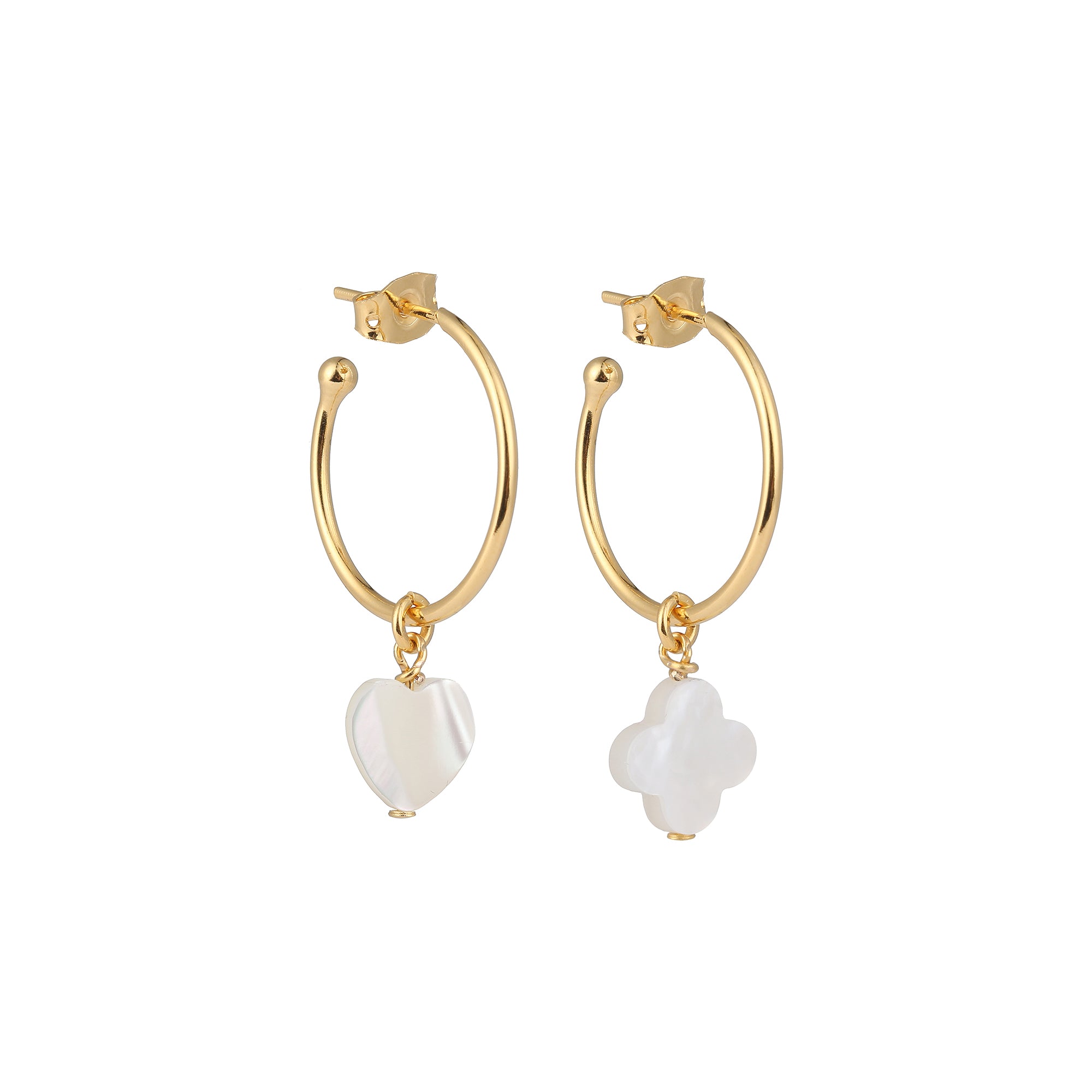 Boucles d'oreilles créoles malachite Lucky