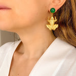Charger l&#39;image dans la galerie, Boucles d&#39;oreilles grenouille Eole
