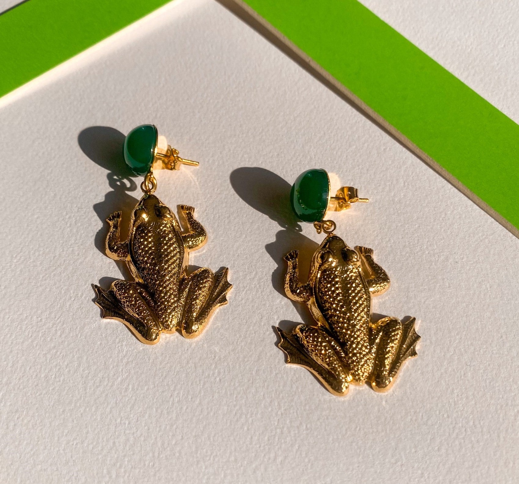 Boucles d'oreilles grenouille Eole