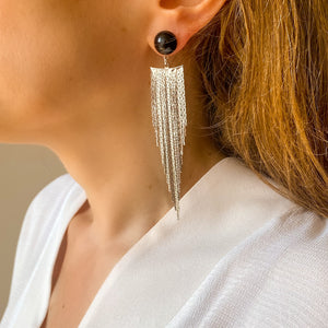 Boucles d'oreilles nacre blanche Niagara