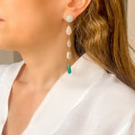 Charger l&#39;image dans la galerie, Boucles d&#39;oreilles Zelda amazonite
