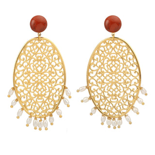 Boucles d'oreilles Scarlett jaspe