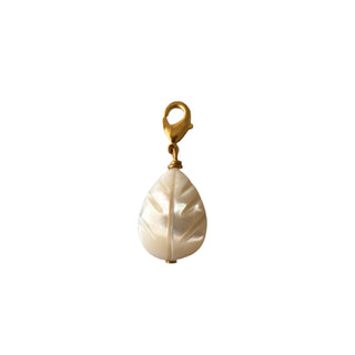Pampille collier et bracelet : Nacre feuille