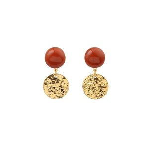 Boucles d'oreilles Doris jaspe