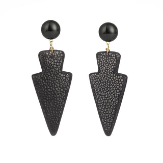 Boucles d'oreilles galuchat Gaby